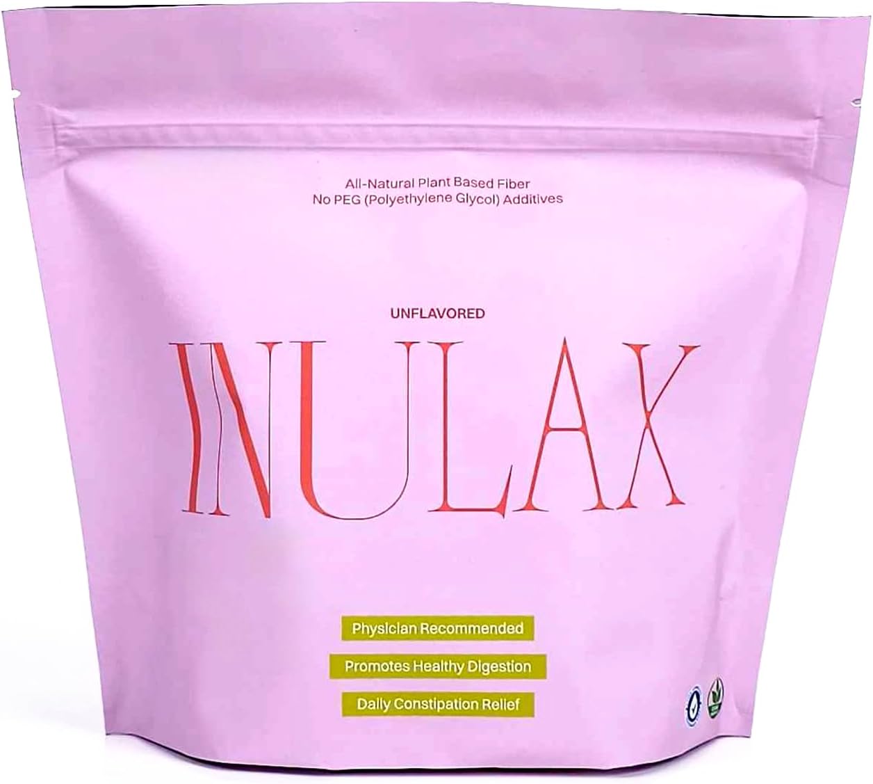 Inulax All Natural Plant Based Fiber Supplement for Constipation Relief - Fast Acting Soft Detox Cleanse for Women, Men & Kids - 14 Sticks Unflavored