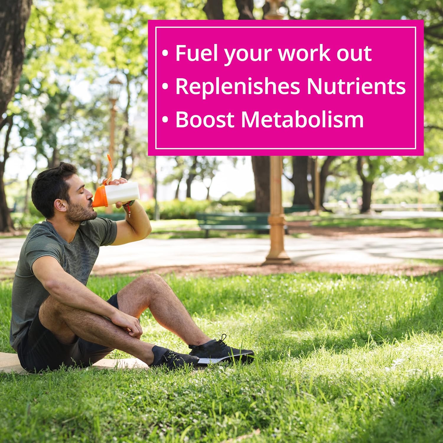 INVIGOR8 Superfood Grass Fed Whey Protein Isolate Shake - Natural Strawberry Meal Replacement with Probiotics & Omega 3 - Gluten-Free & Non GMO - 645g