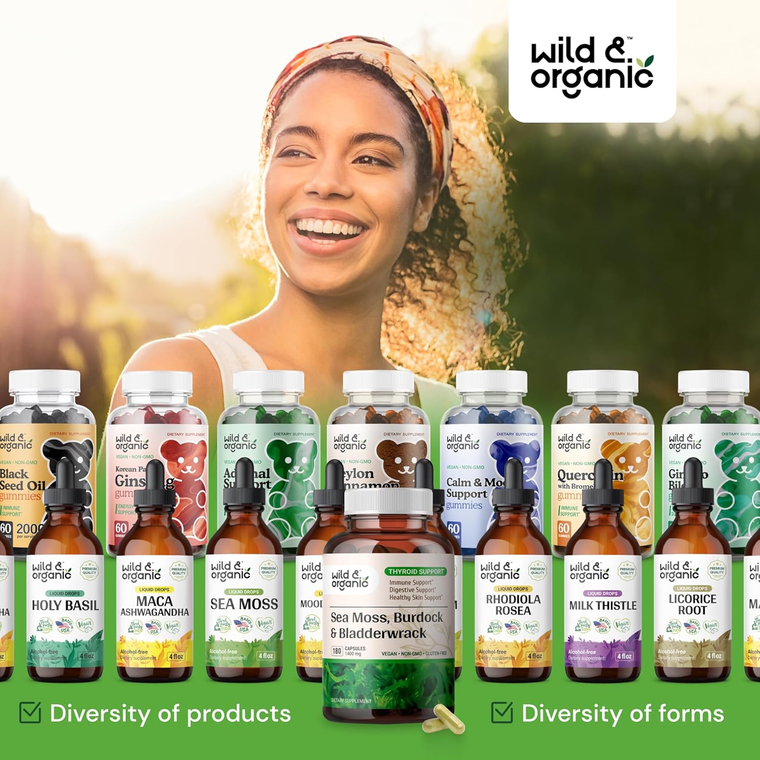 Irish Sea Moss Complex Capsules with Bladderwrack & Burdock Root - 180 Vegan Organic Seamoss for Well-Being