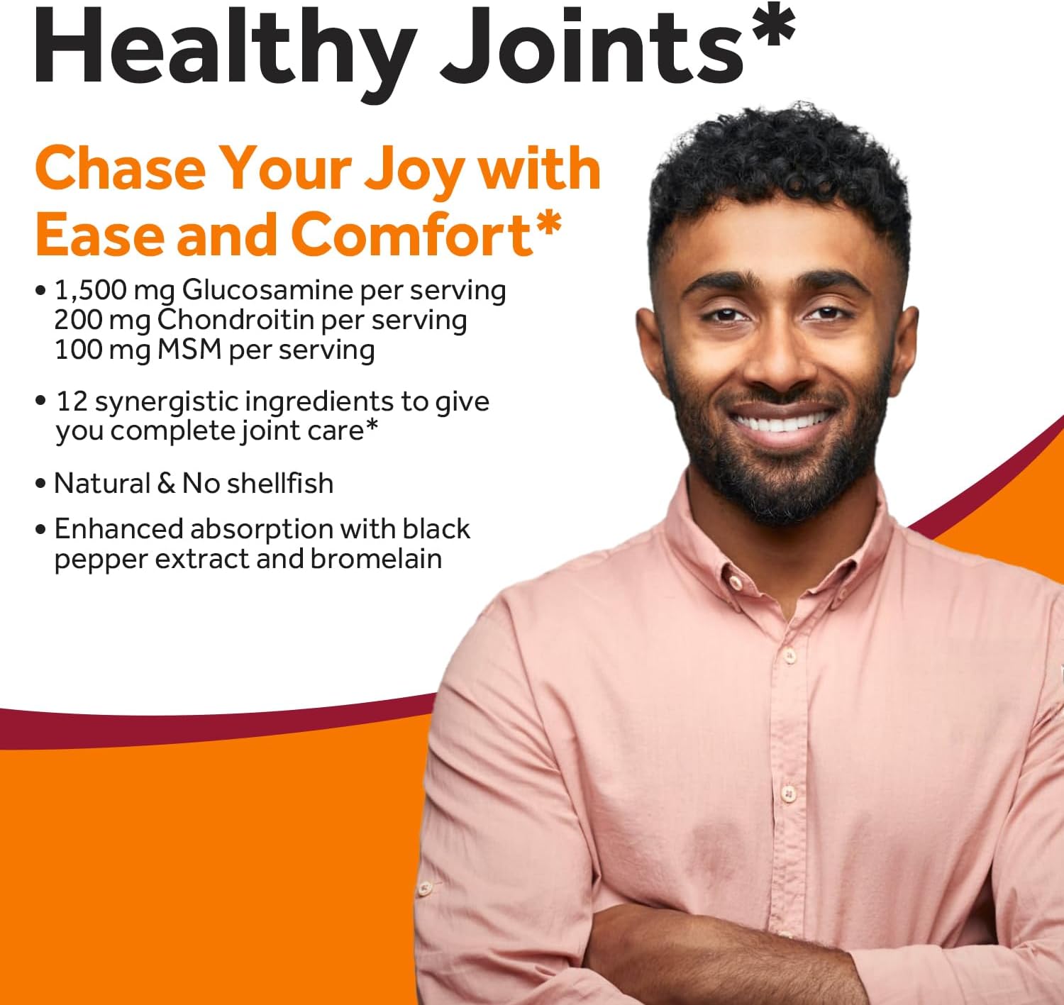 Iron 65 mg & Glucosamine Chondroitin MSM Bundle for Healthy Iron Levels & Joint Comfort - 60 Iron Tablets & 90 Joint Support Tablets