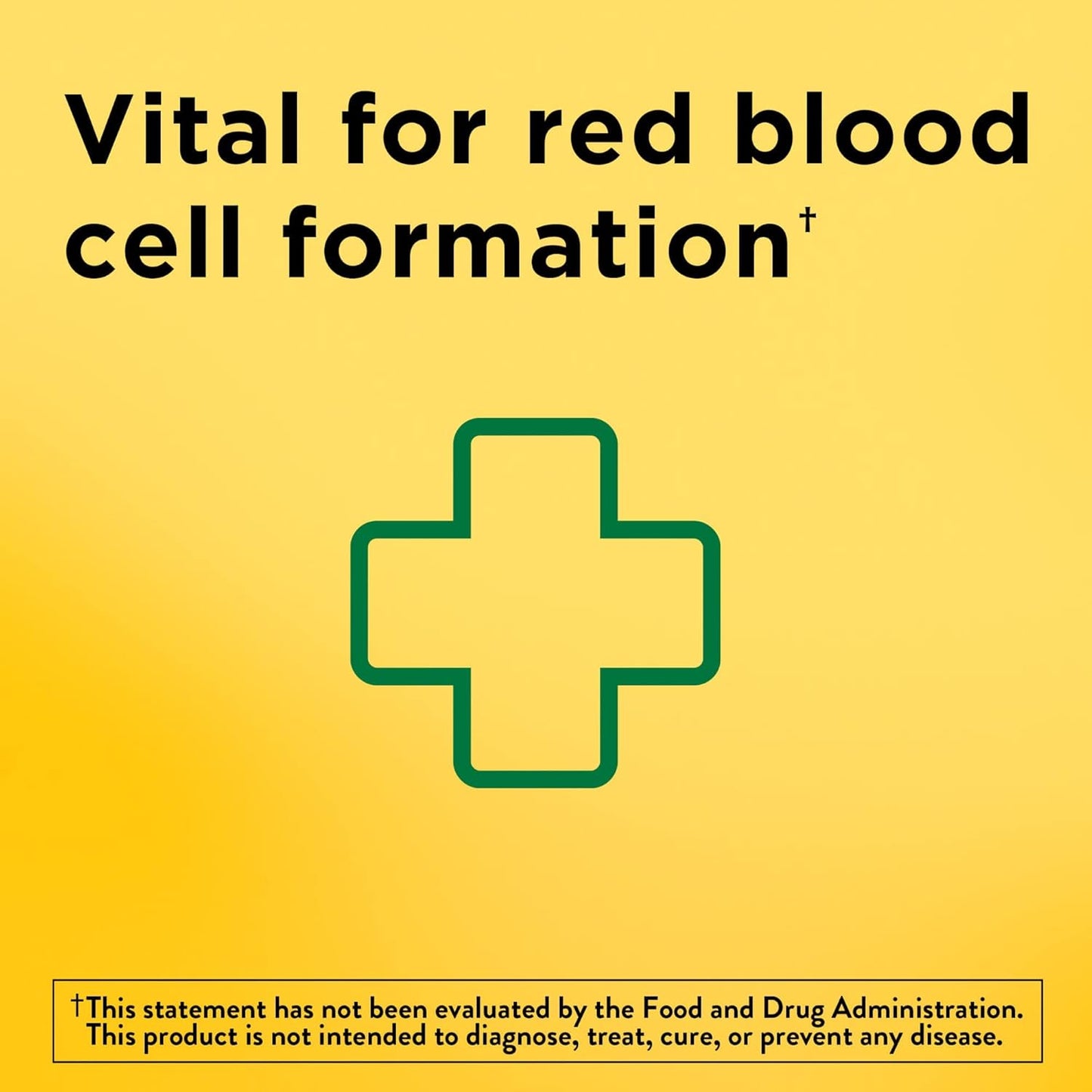 Iron 65 mg Supplement with Ferrous Sulfate for Red Blood Cell Support - 180 Tablets