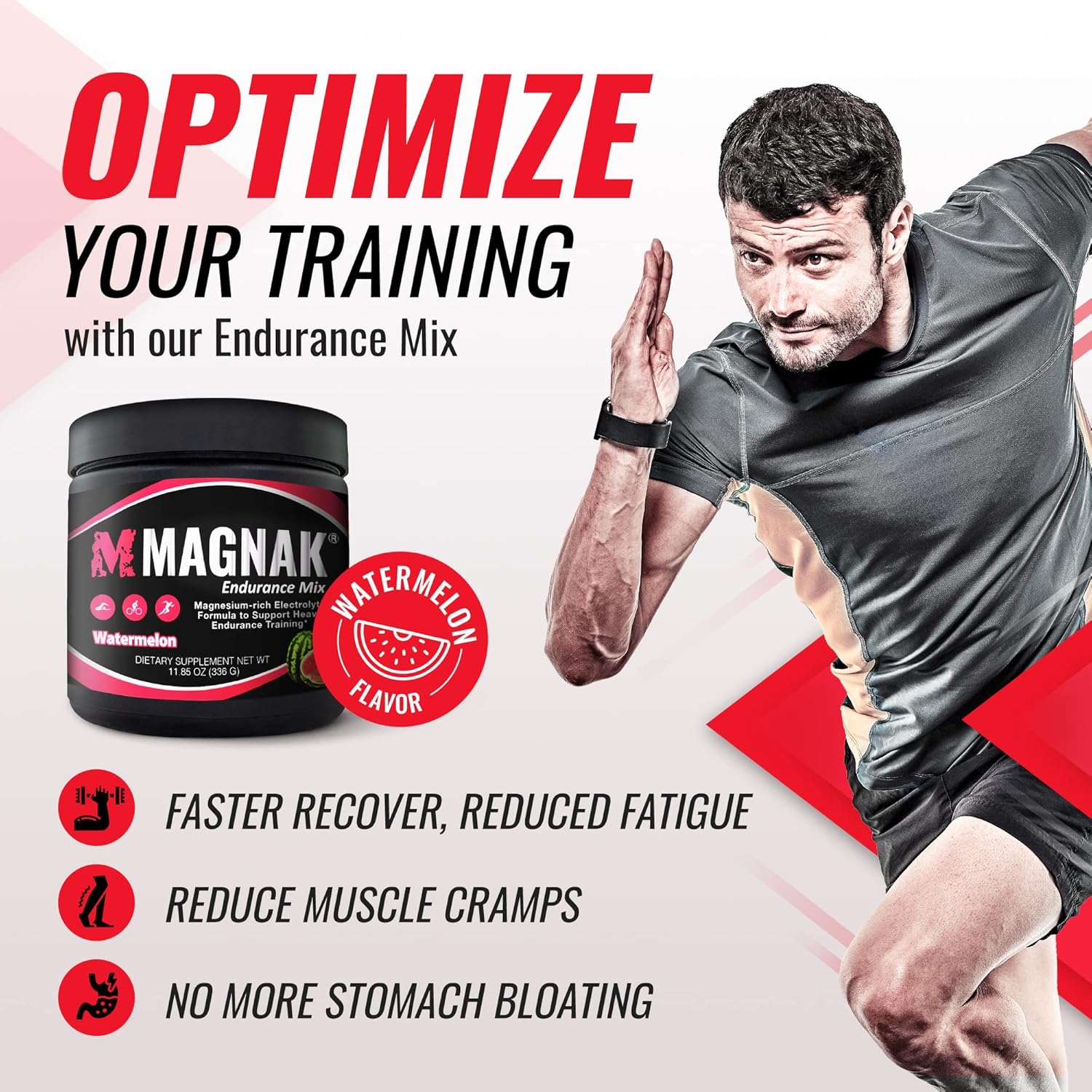 Iron Cowboy MagNaK Speed Sauce Electrolyte Powder Mix - Recovery & Energy Drink for Workouts, Sports & Training, Gluten Free Watermelon Flavor 11.4 oz