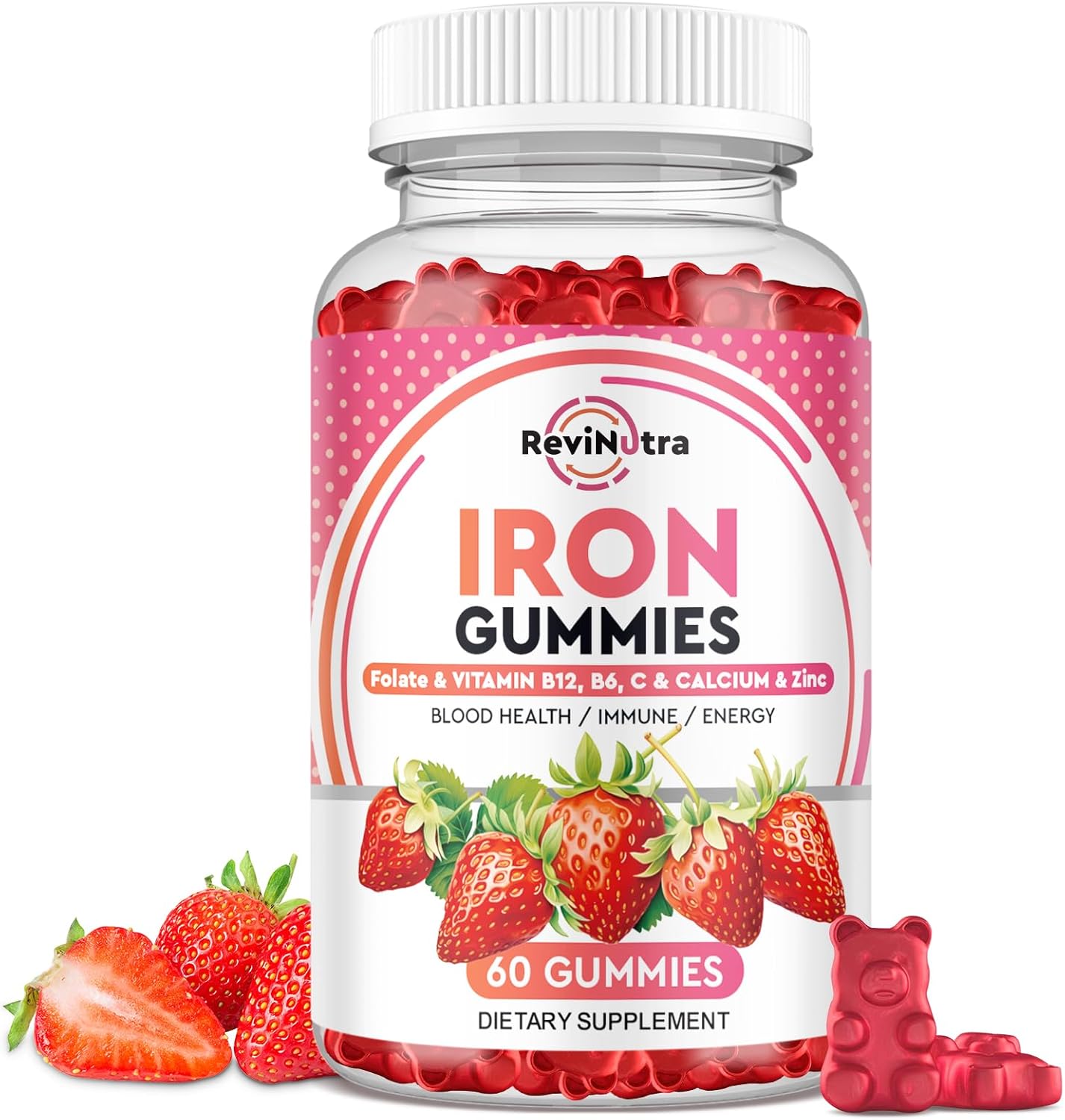 Iron Gummies Bundle for Adults & Kids with Shilajit Himalayan Supplement