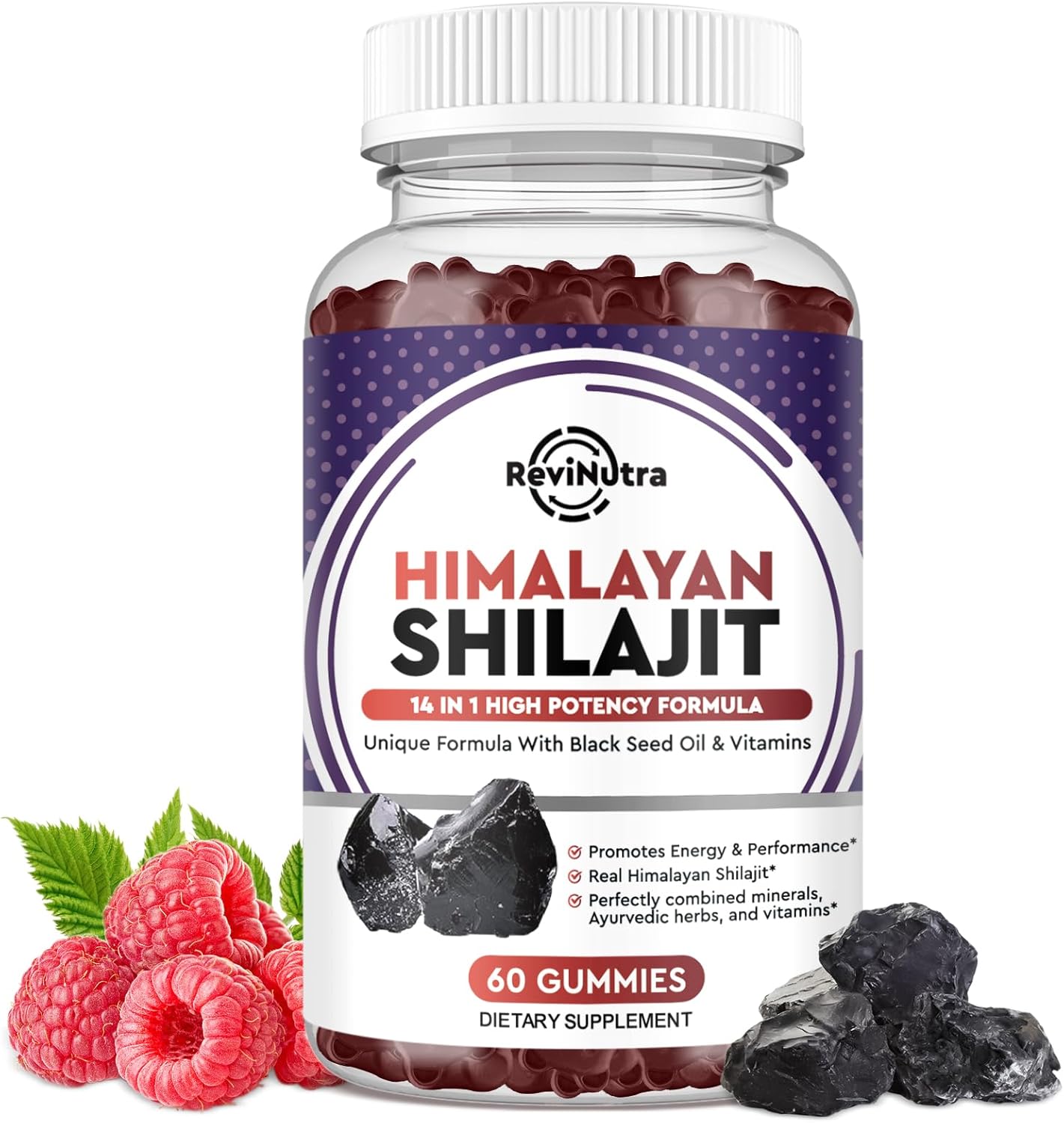 Iron Gummies Bundle for Adults & Kids with Shilajit Himalayan Supplement