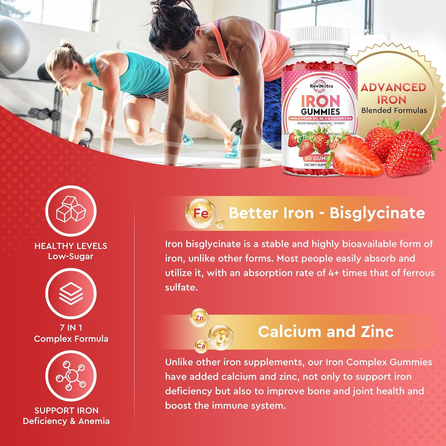 Iron Gummies Bundle for Adults & Kids with Shilajit Himalayan Supplement