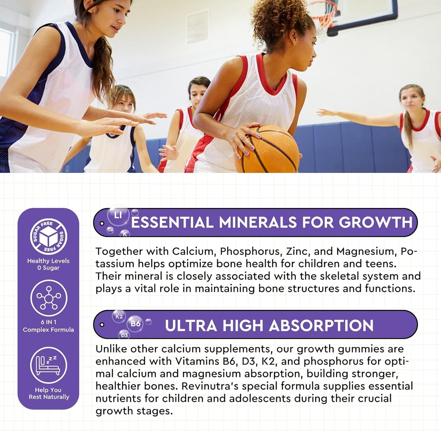 Iron Gummies for Adults & Kids with Calcium, Potassium, and Magnesium - Value Bundle