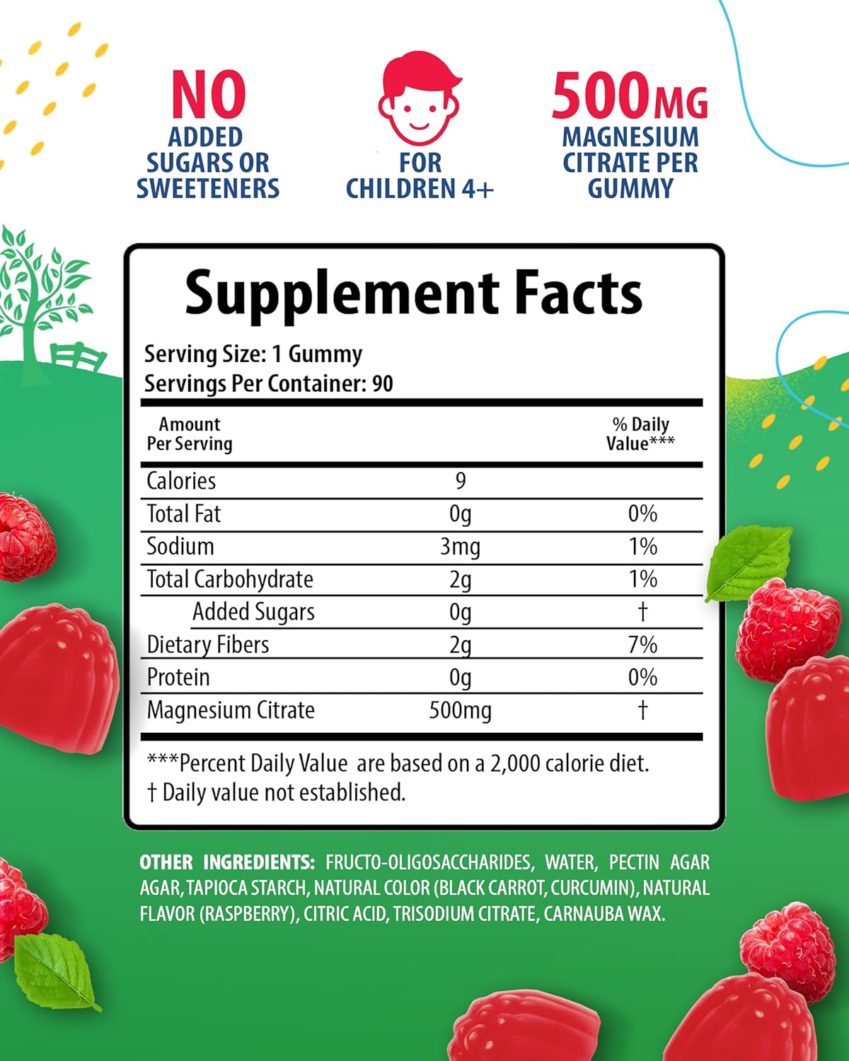 Iron Gummies with Vitamin C for Adults and Magnesium Gummies for Kids - 500mg Iron Vitamins