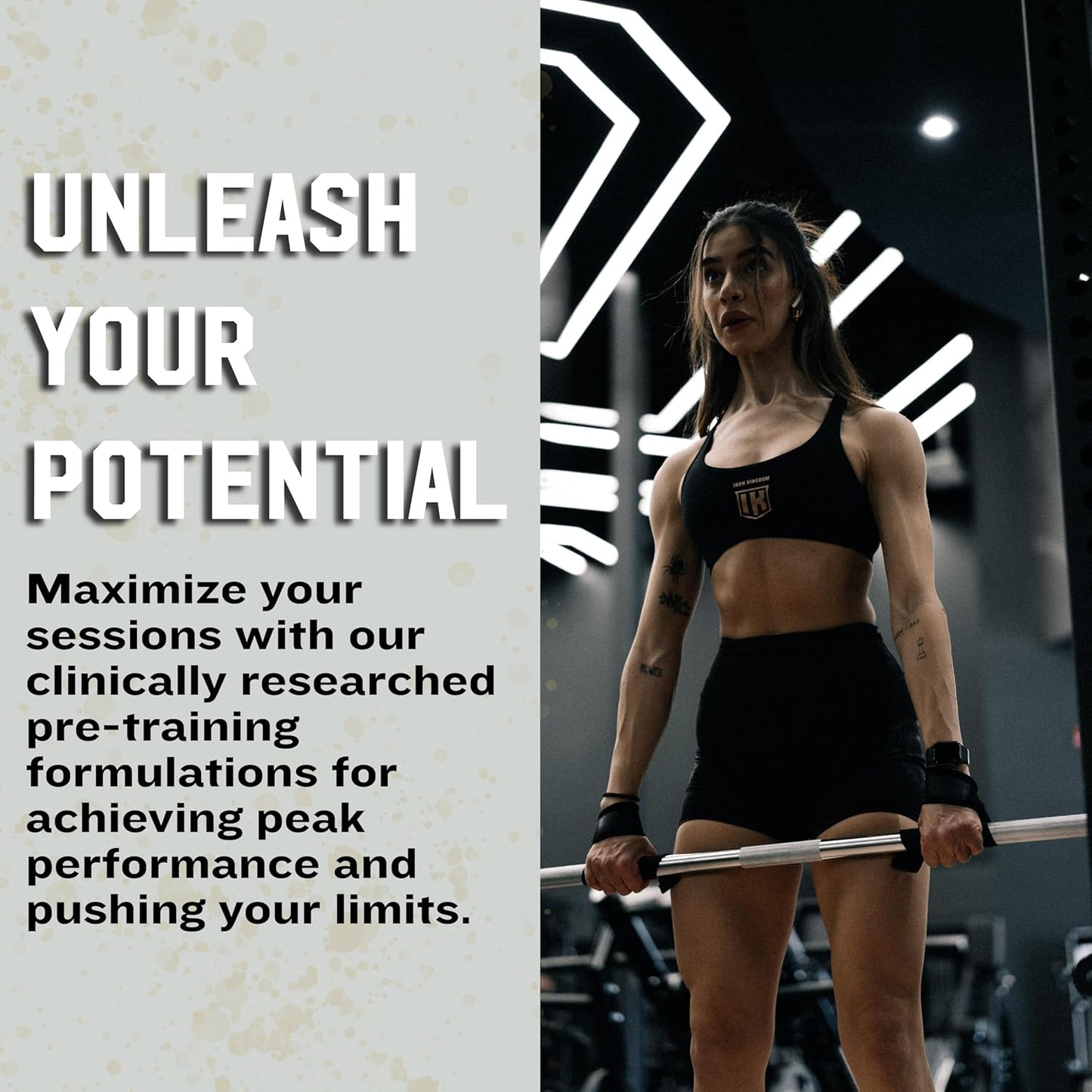 Iron Kingdom Pre Workout Powder: Caffeine, Beta Alanine, Aminos for Focus, Endurance, Pump - Energy Drink Powder, Natural Pineapple Mango - 42 Servings