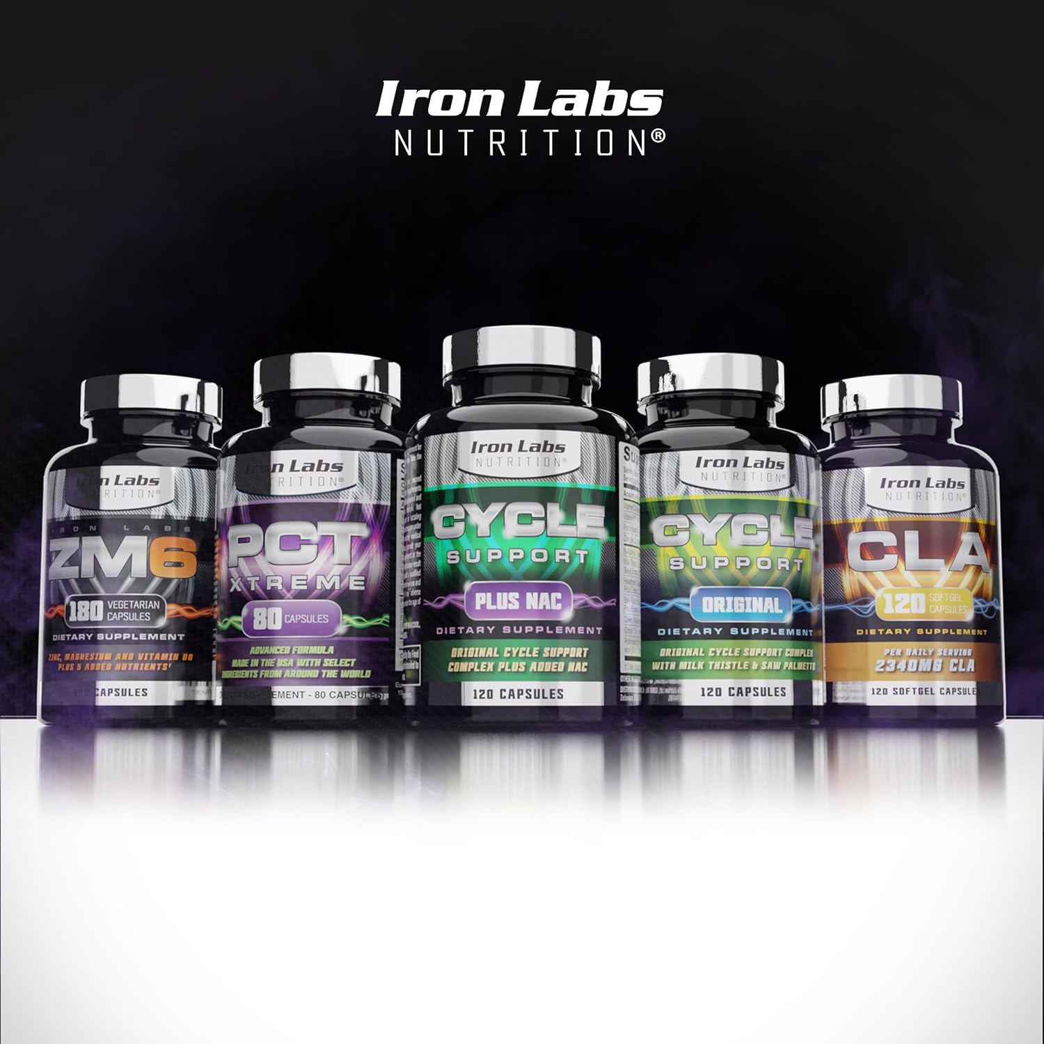 Iron Labs Nutrition Cycle Support Plus NAC - Kidney & Liver Supplement - On Cycle Support for Men - N Acetyl L Cysteine & Milk Thistle - 120 Capsules