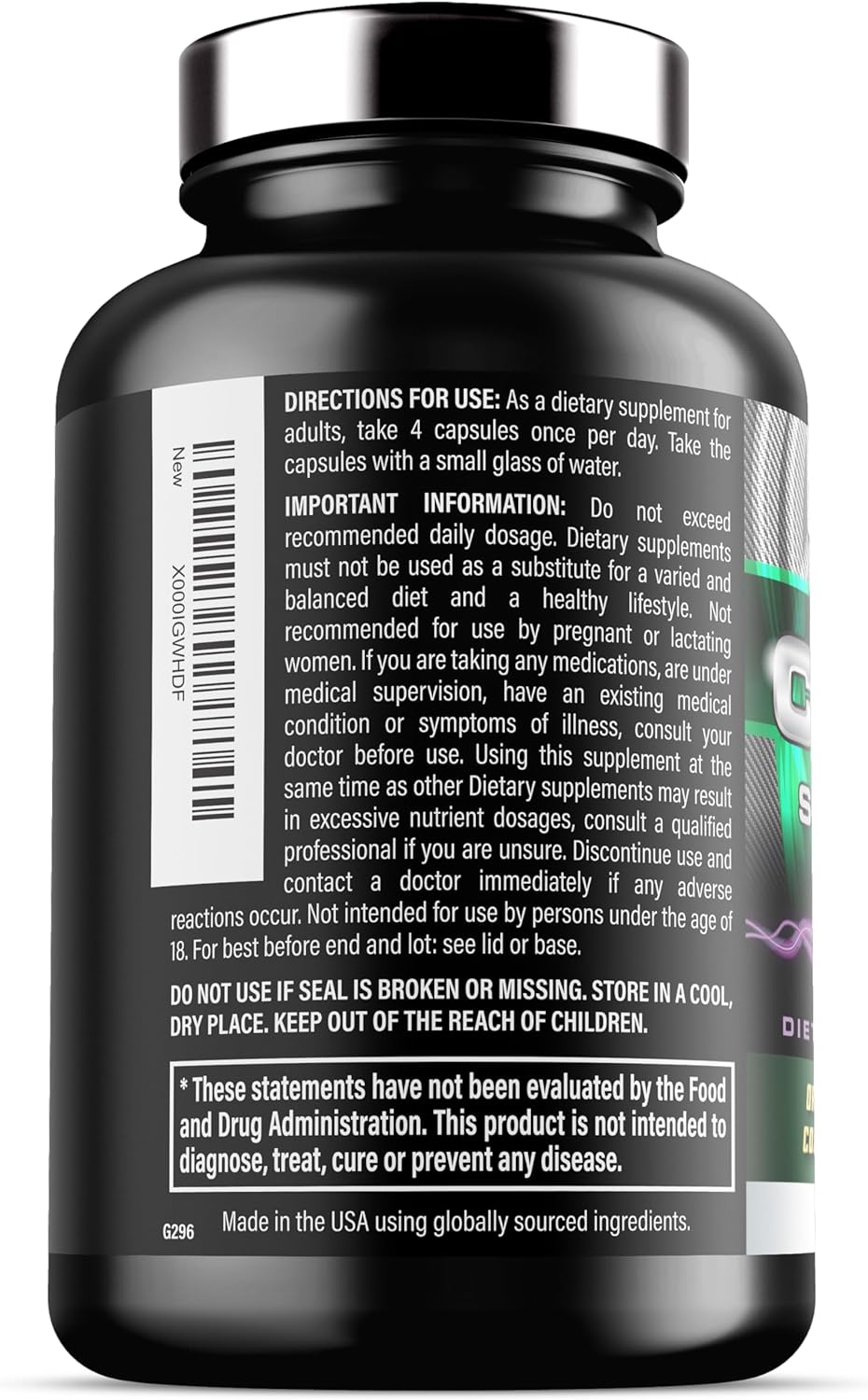 Iron Labs Nutrition Cycle Support Plus NAC - Kidney & Liver Supplement - On Cycle Support for Men - N Acetyl L Cysteine & Milk Thistle - 120 Capsules