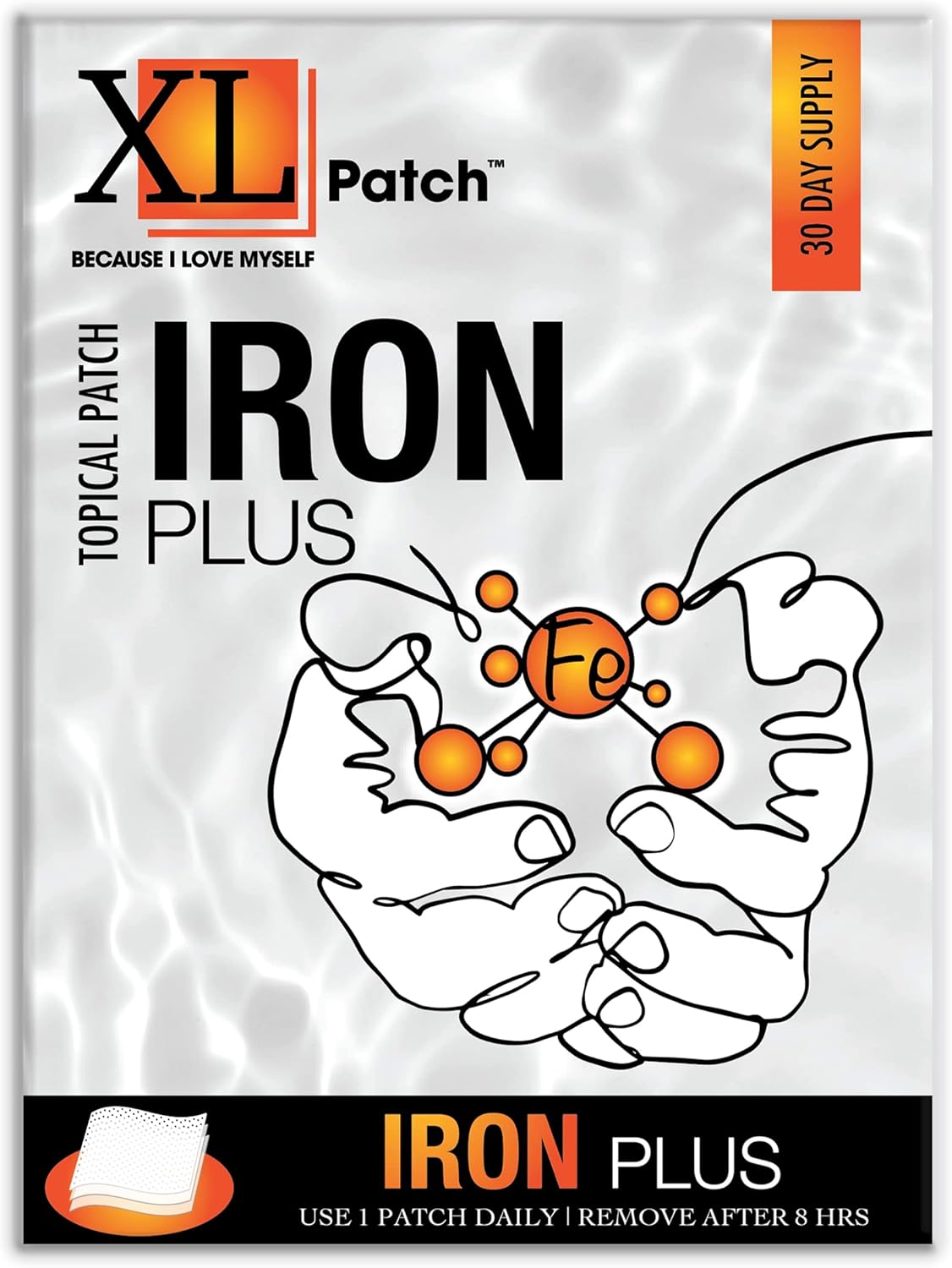 Iron Plus XLPATCH - 30 Day Supply for Easy Iron Absorption