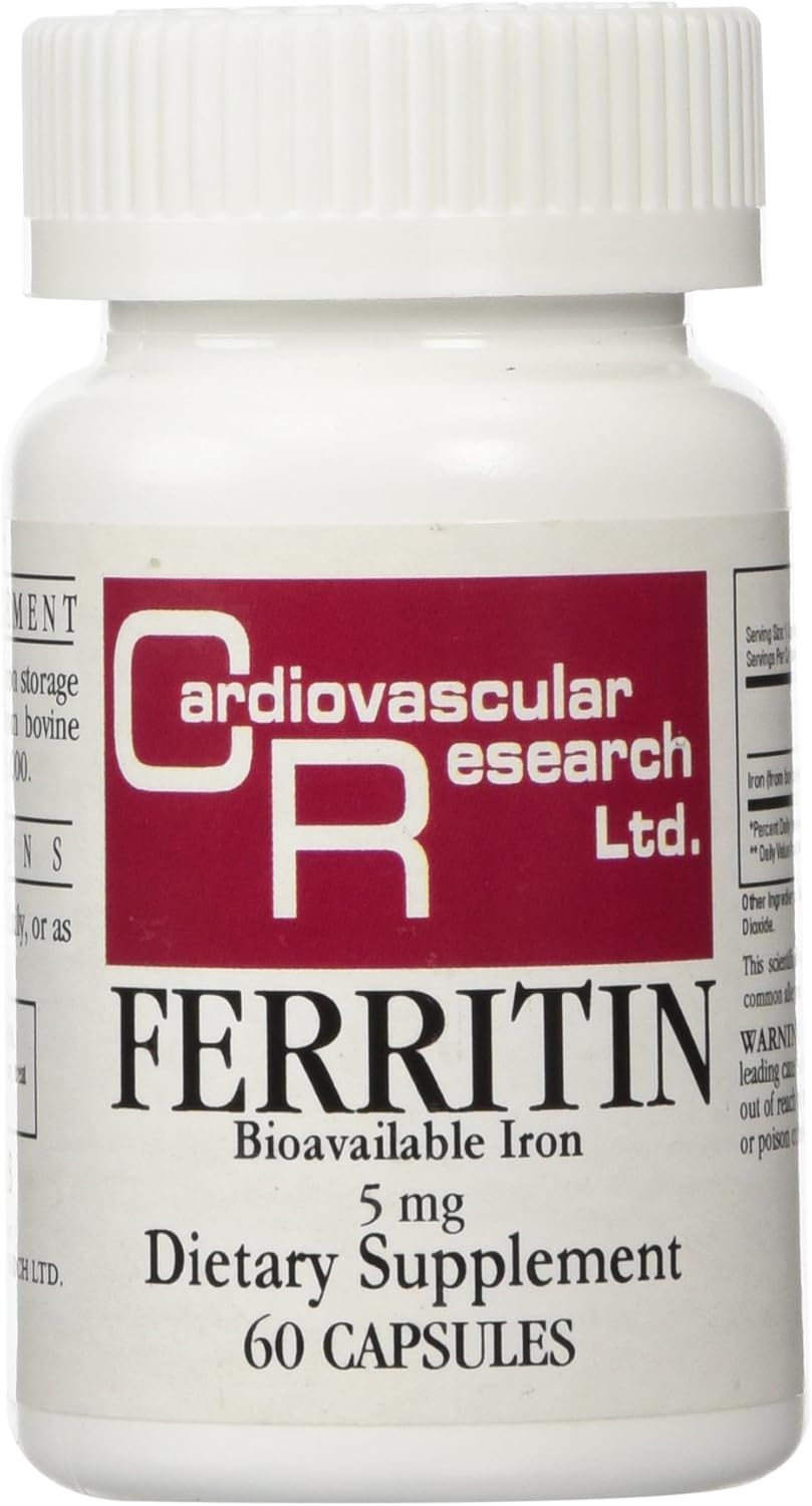Iron Supplement with Maximum Absorption for Cardiovascular Health - 60 Capsules
