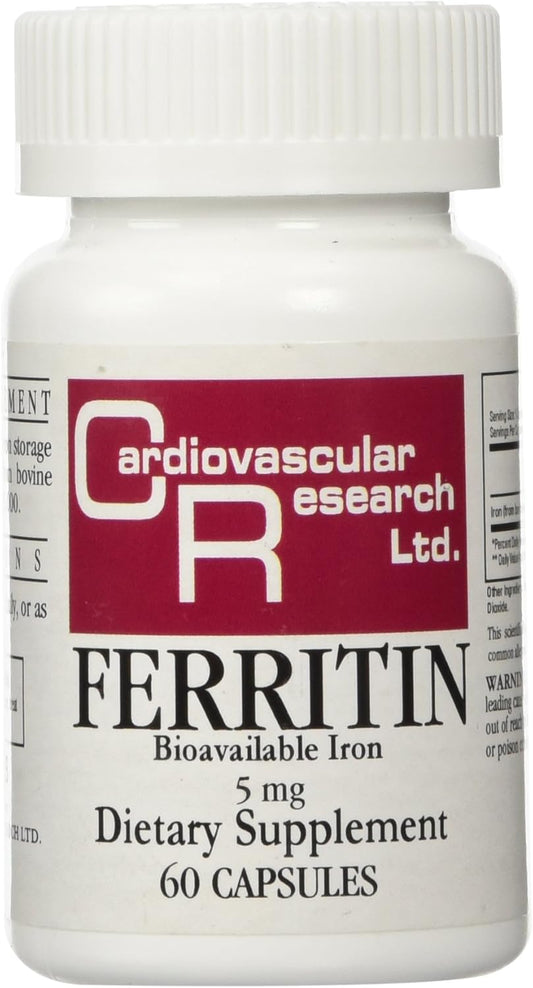Iron Supplement with Maximum Absorption for Cardiovascular Health - 60 Capsules