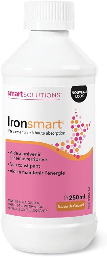 Ironsmart Liquid Iron Supplement by Lorna Vanderhaeghe - 250 ML Bottle for Iron Deficiency