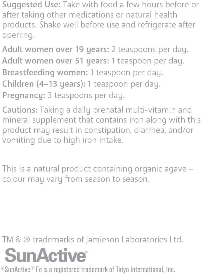 Ironsmart Liquid Iron Supplement by Lorna Vanderhaeghe - 250 ML Bottle for Iron Deficiency