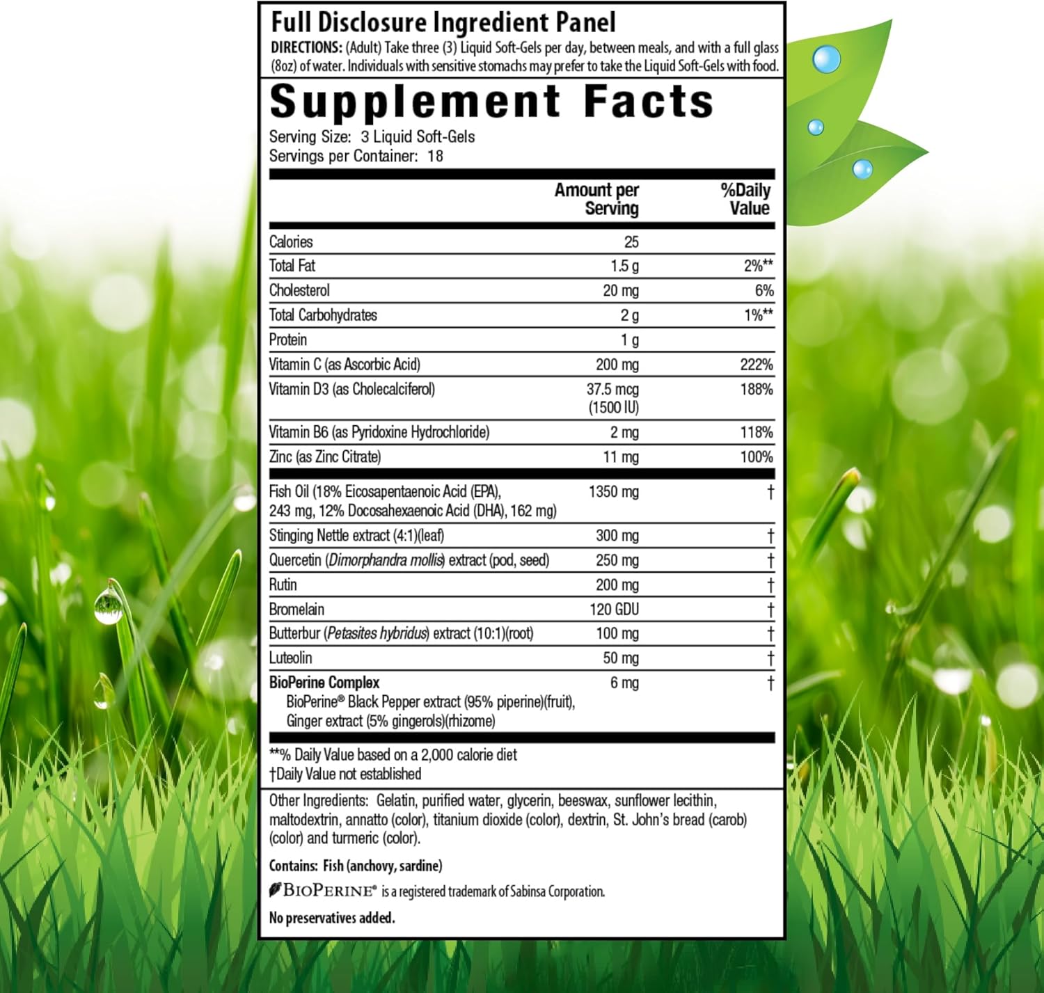 Irwin Naturals Aller-Pure Liquid Soft-Gels - Histamine Support with Quercetin, Luteolin & Rutin - Non-Drowsy Formula - 54 Count
