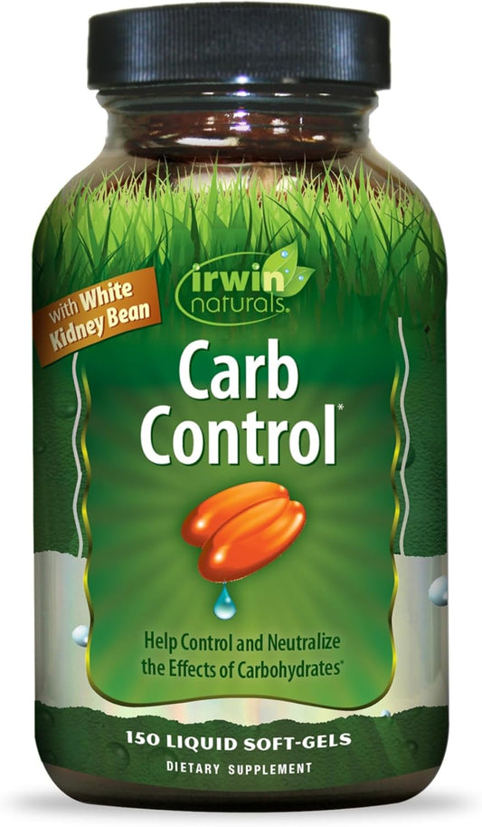 Irwin Naturals Carb Control Liquid Soft-Gels - 150 Count - Weight Management Supplement