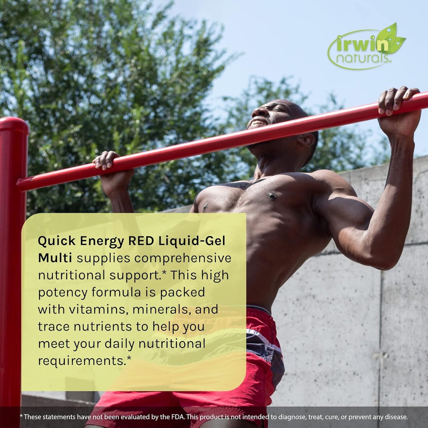 Irwin Naturals Quick Energy RED Liquid-Gel Multi Supplement - 144 Liquid Soft-Gels with Nitric Oxide Booster & Superfoods - 72 Servings per Pack