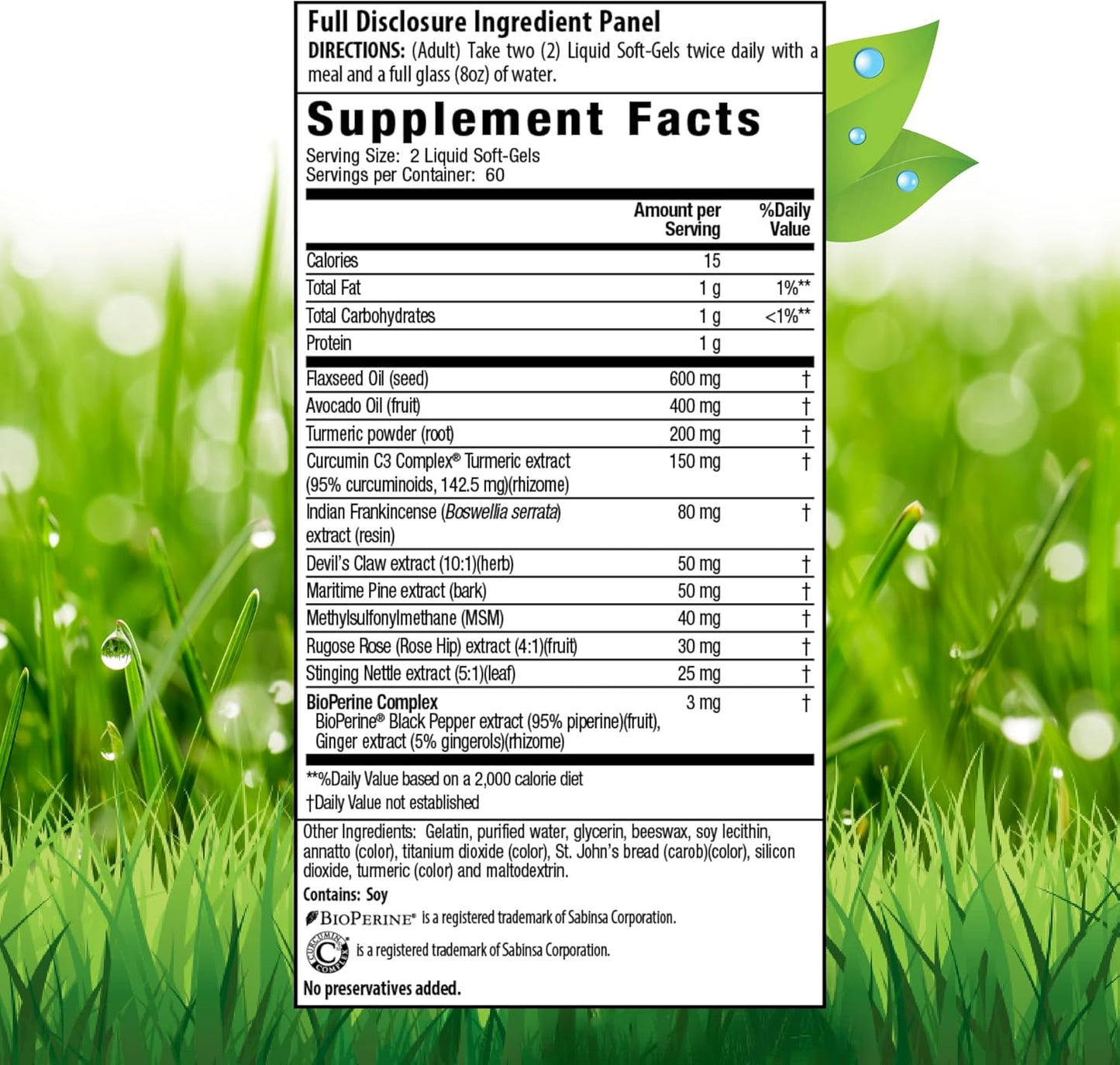 Irwin Naturals Turmeric + Curcumin C3 Complex Liquid Soft-Gels - Whole-Body Support with Boswellia, Pine Bark, MSM & Rose Hip - 120 Count
