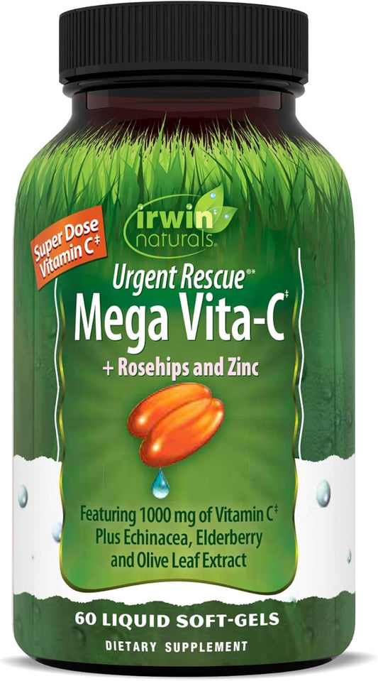Irwin Naturals Vita C Plus Urgent Rescue Softgels - 60 Count
