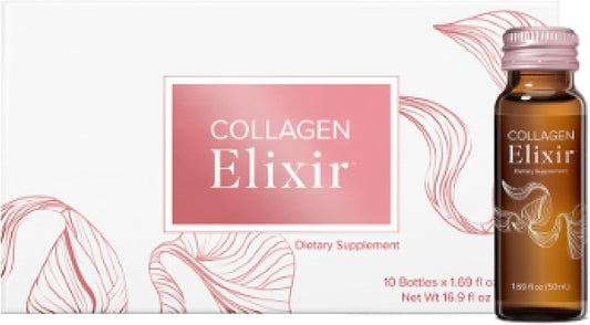 Isagenix Marine Collagen Elixir - Youthful Appearance Drink with Vitamin C, Zinc & Biotin - 50 mL