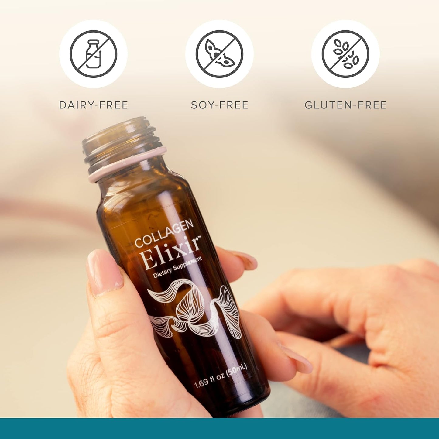 Isagenix Marine Collagen Elixir - Youthful Appearance Drink with Vitamin C, Zinc & Biotin - 50 mL