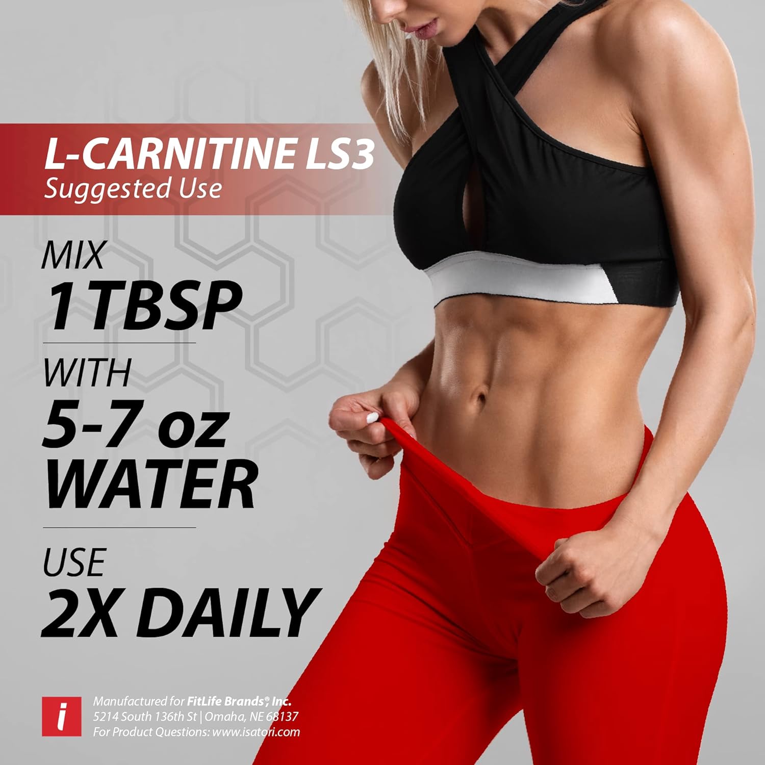 iSatori L-Carnitine LS3 1500 Liquid Supplement with Acetyl & Tartrate, Stimulant-Free Energy, Keto-Friendly, Blue Raspberry Flavor - 32 Servings