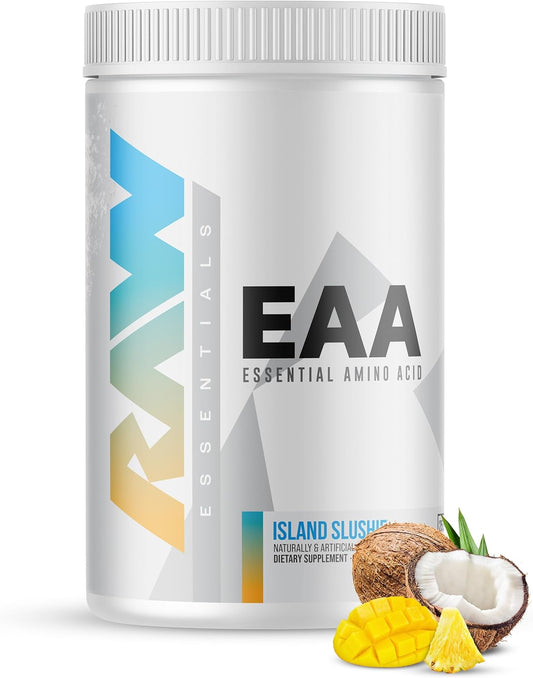 Island Slushie EAA Amino Acids Powder - 25 Servings, Pre Workout Energy for Strength & Recovery - BCAA Supplement for Lean Muscle Growth