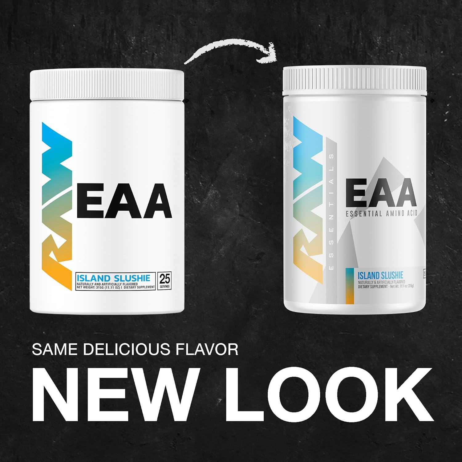 Island Slushie EAA Amino Acids Powder - 25 Servings, Pre Workout Energy for Strength & Recovery - BCAA Supplement for Lean Muscle Growth