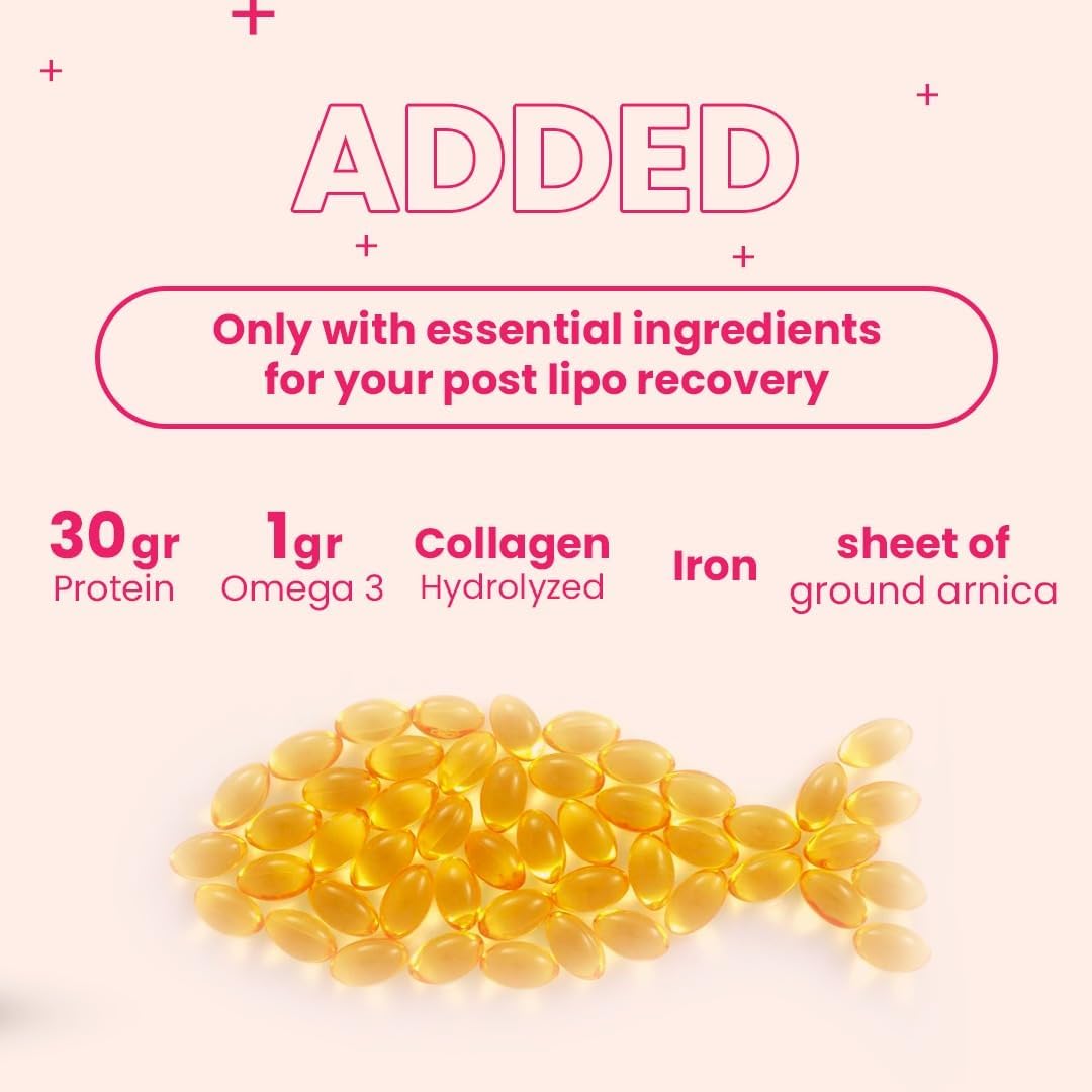 Isolated Whey Protein Powder with Collagen for Fat Transfer - Strawberry Flavor