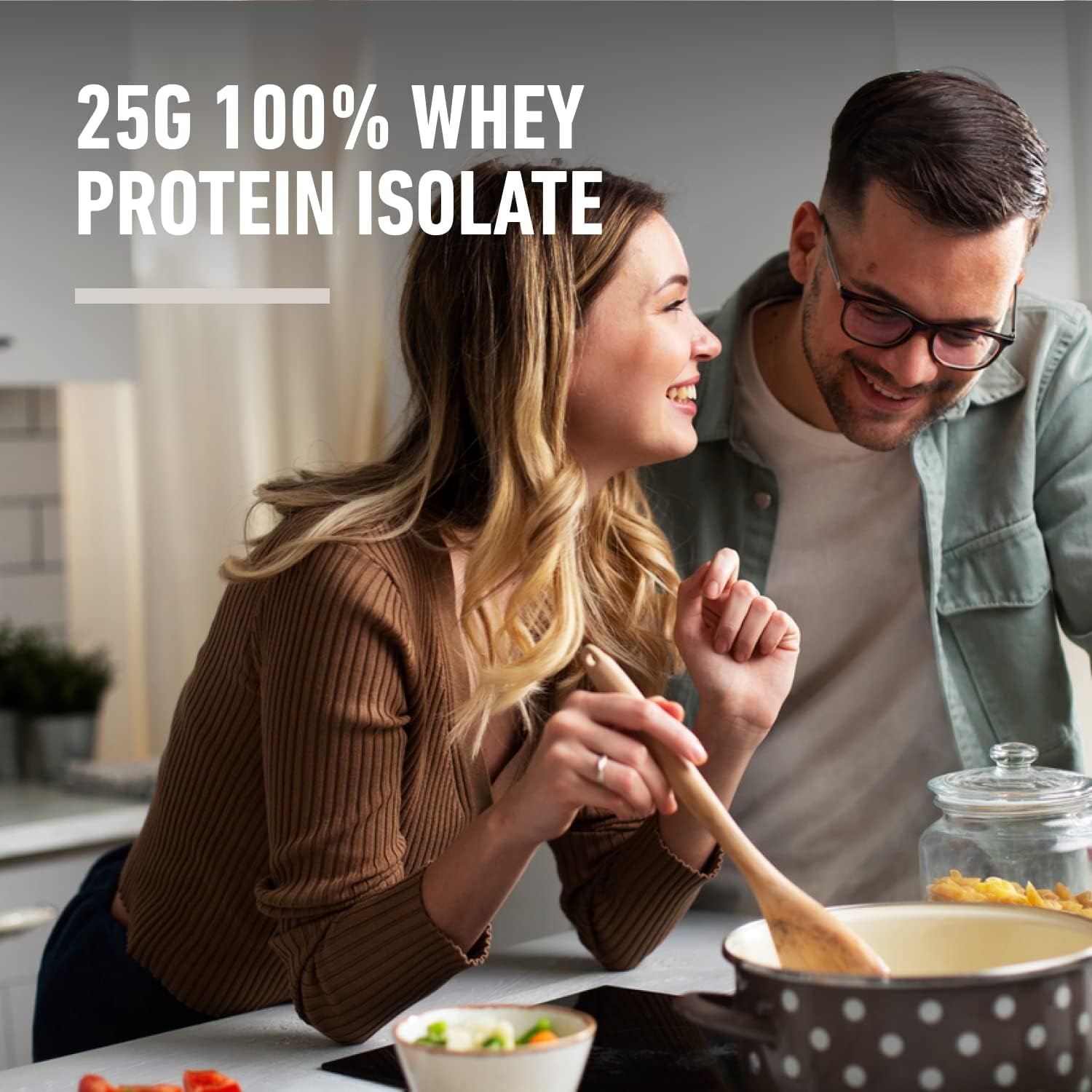 Isopure Zero Carb Cookies & Cream Whey Isolate Protein Powder, 25g Protein, 3 Lbs, 44 Servings, Lactose & Gluten Free with Vitamins