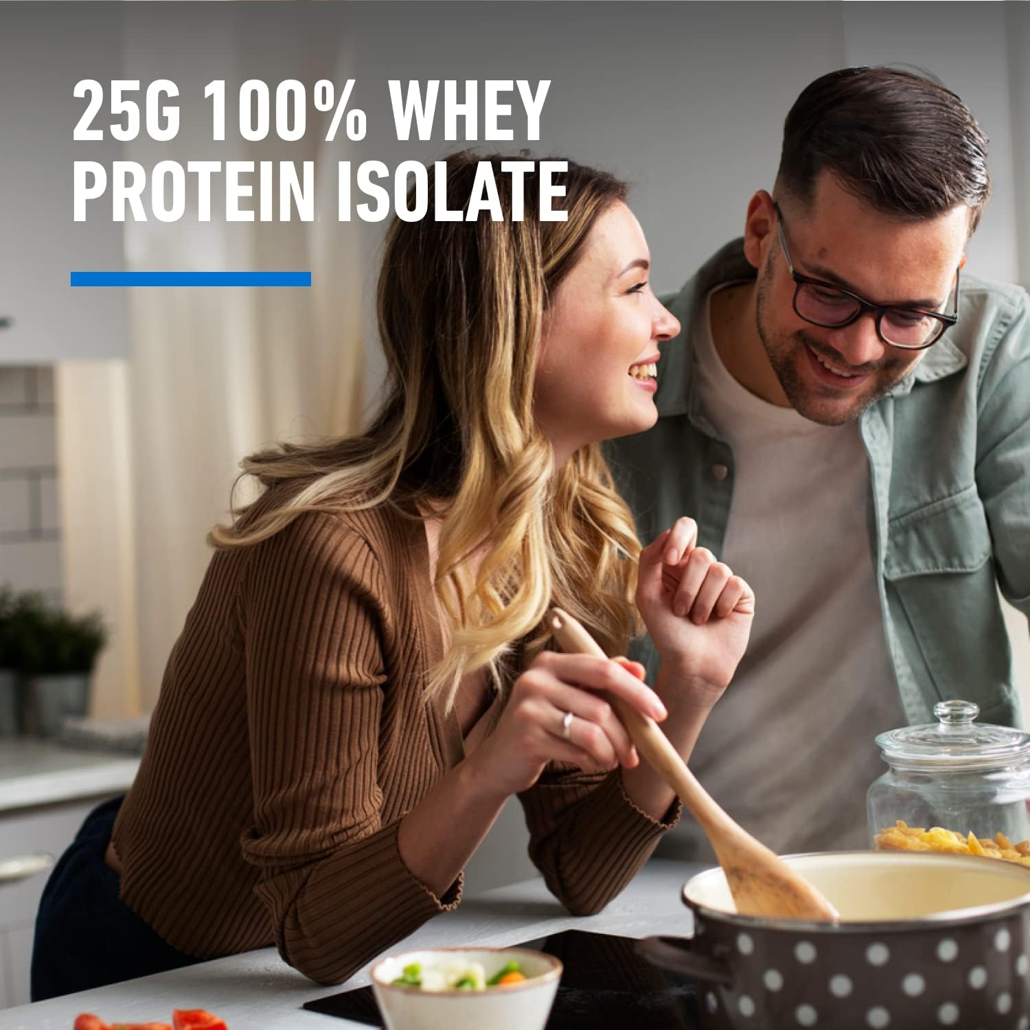 Isopure Zero Carb Whey Isolate Protein Powder - Creamy Vanilla, 25g Protein, Lactose & Gluten Free, 3 lbs, 44 Servings