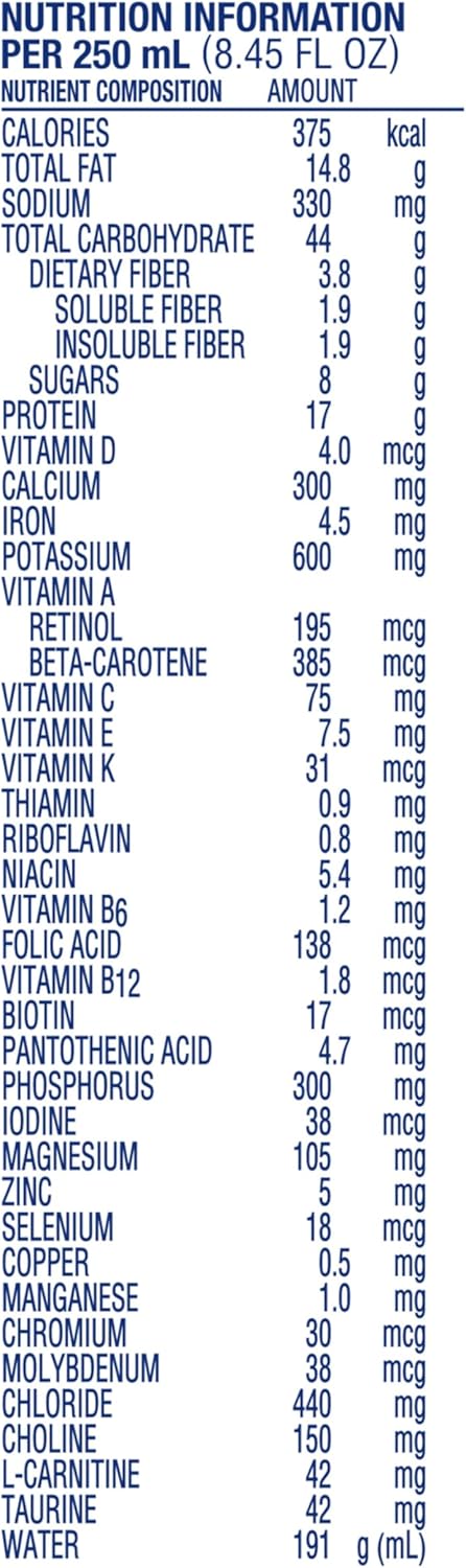 Isosource Complete Nutrition 1.5 Calorie Dense Liquid Meal Replacement, Unflavored, 8.45 fl oz - Pack of 24