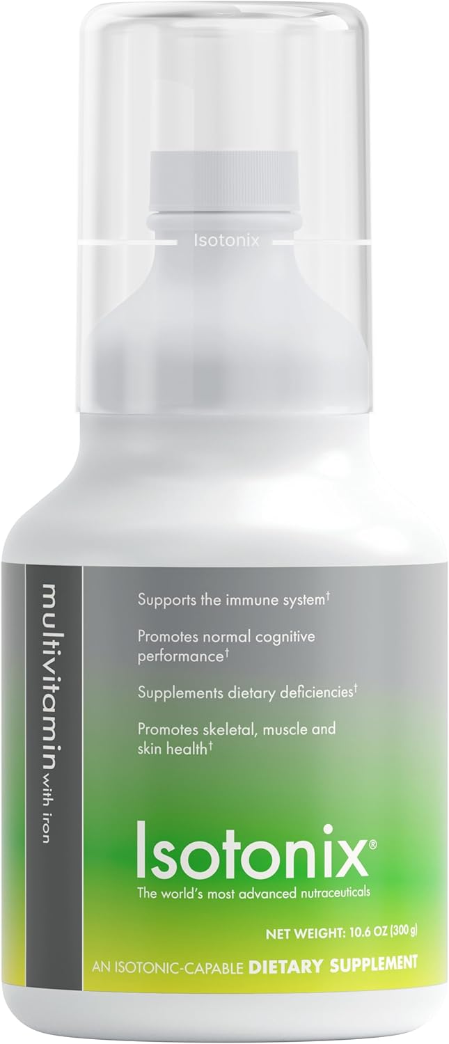 Isotonix Multivitamin with Iron - Boosts Immune System, Cognitive Function, Bone Strength & Energy - Ideal for Men and Women - 90 Servings - Gluten-Free, Non-GMO