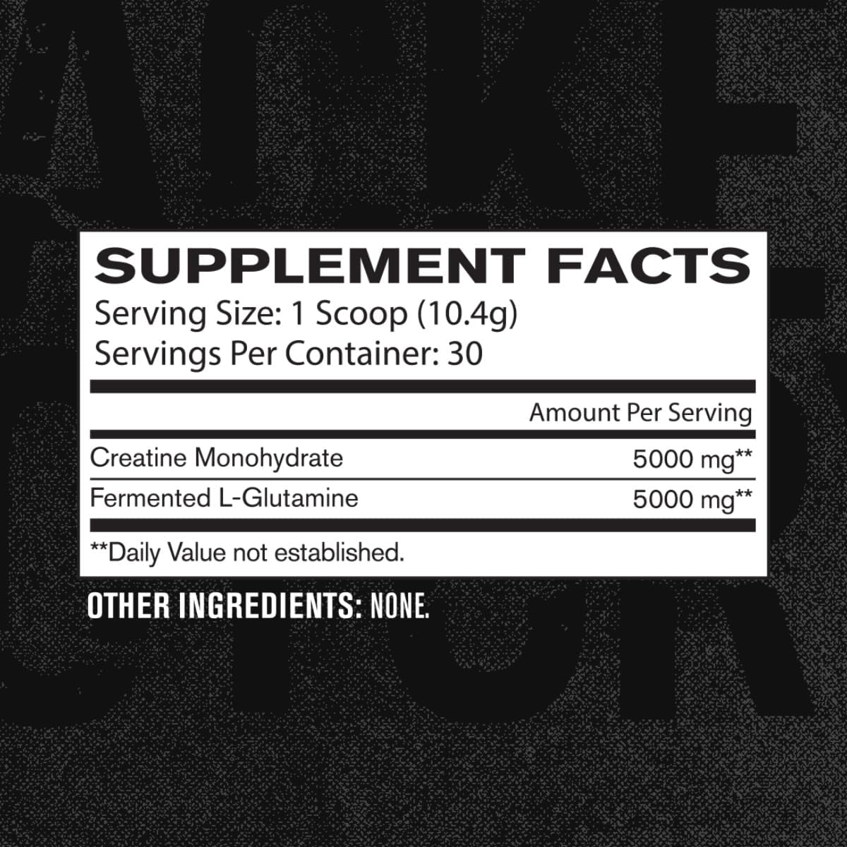 Jacked Factory Creatine + Glutamine: Muscle Recovery & Growth Supplement - 30 Servings, Unflavored