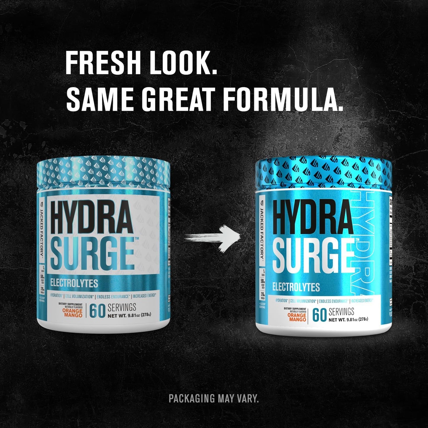Jacked Factory HYDRASURGE Electrolyte Powder - Hydration Supplement with Minerals, Himalayan Sea Salt, Coconut Water - Keto Friendly, Sugar Free Lemonade - 60 Servings