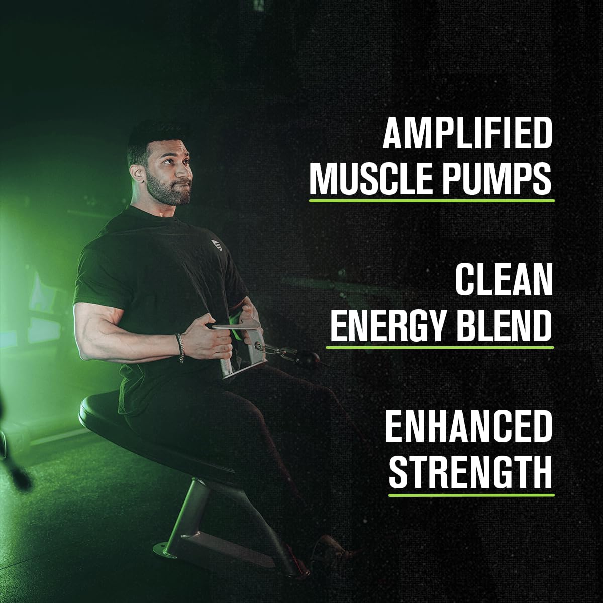 Jacked Factory NITROSURGE Pre Workout & Creatine Monohydrate Bundle - Green Apple & Unflavored, 30 Servings each