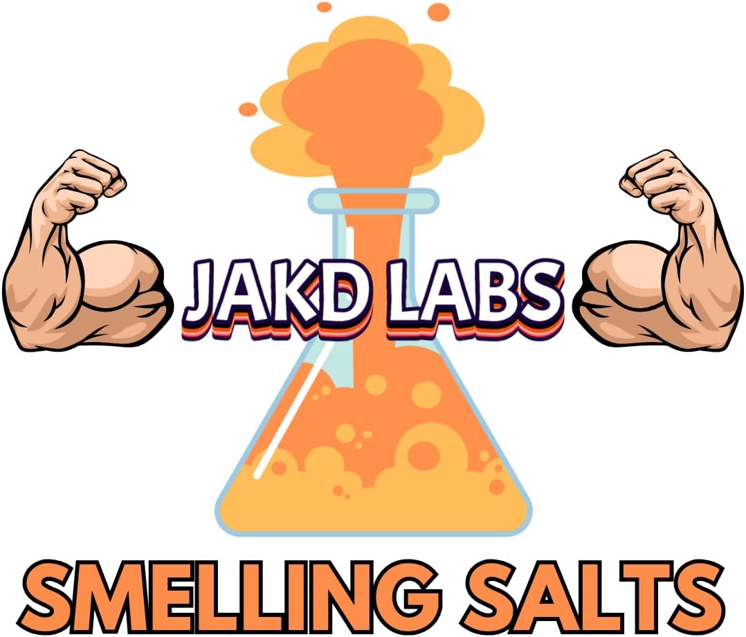 Jakd Labs Ammonia Smelling Salts for Athletic Performance & Powerlifting - Made in USA, Lab Tested Dry Activated Inhalant (Blueberry Pie Scent)