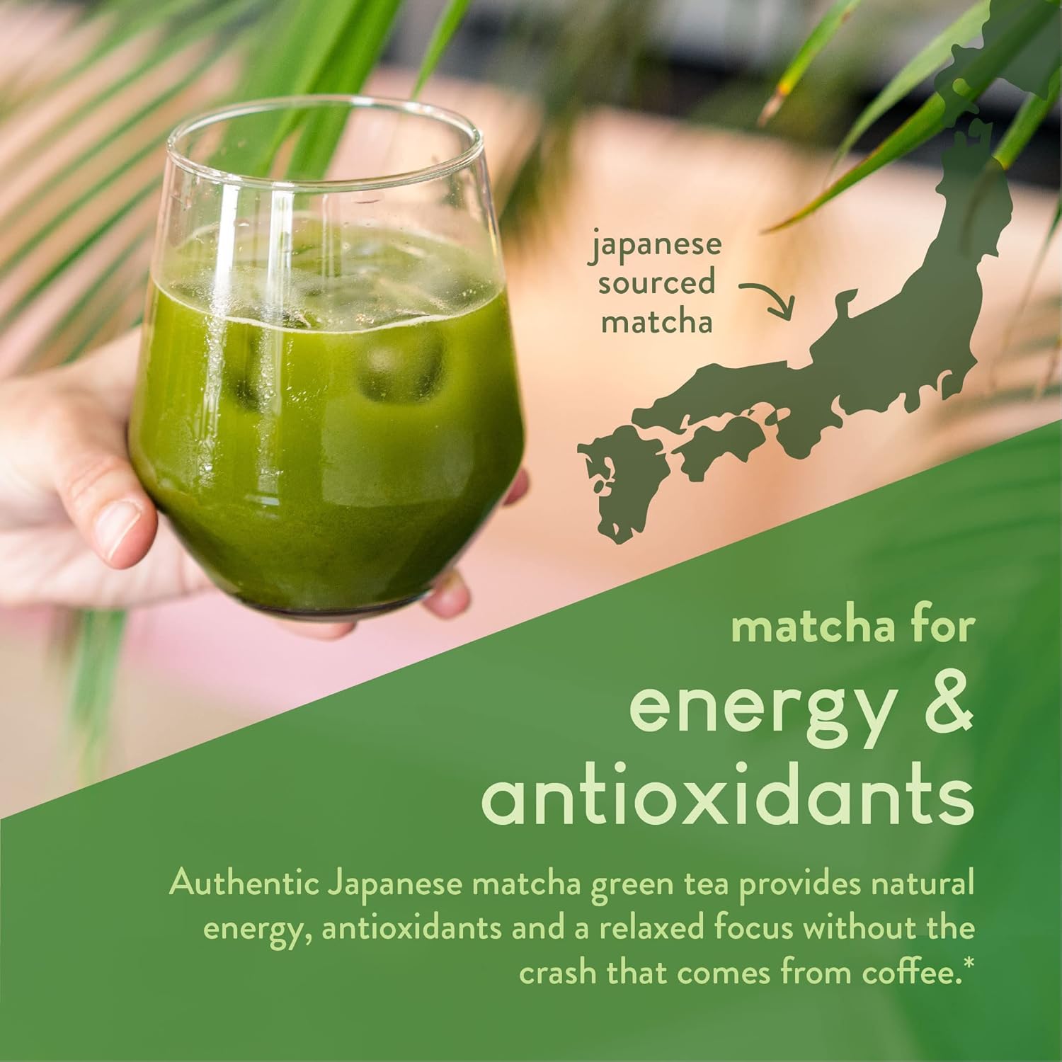 Japanese Matcha Green Tea Collagen Peptides Powder for Gut Health, Joint Support, Energy Boost, Hair Skin & Nails - Gluten Free, Keto, Paleo - Non GMO (8oz)