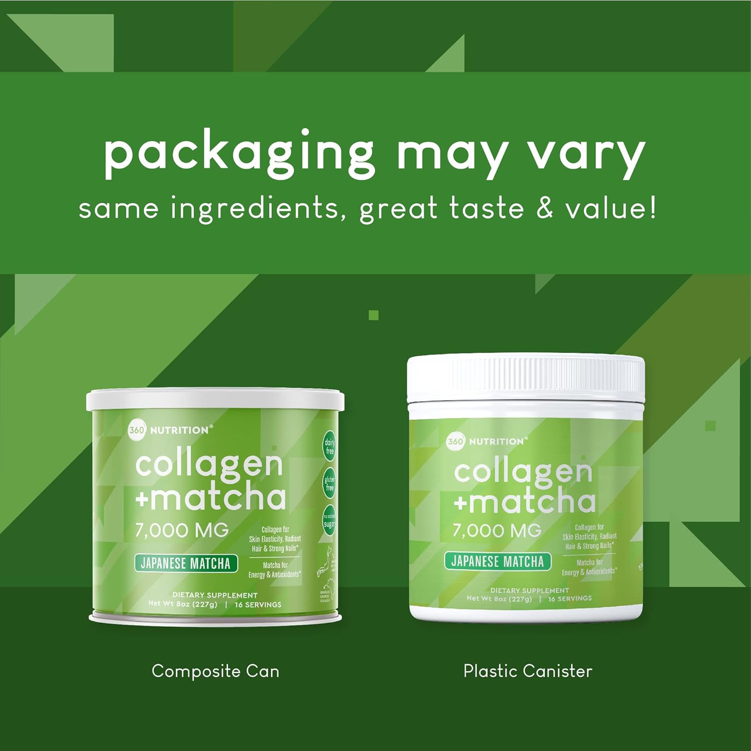 Japanese Matcha Green Tea Collagen Peptides Powder for Gut Health, Joint Support, Energy Boost, Hair Skin & Nails - Gluten Free, Keto, Paleo - Non GMO (8oz)