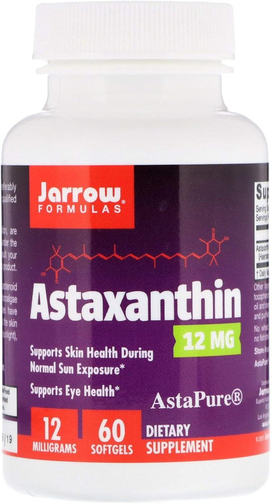 Jarrow Formulas® Astaxanthin 12 mg Softgels - Immune & Eye Health Antioxidant Support - 60 Day Supply