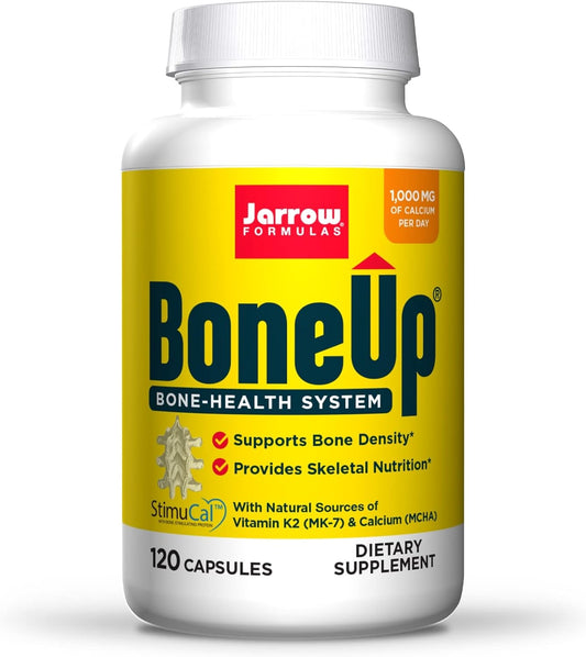 Jarrow Formulas Bone-Up 240 Capsules, Pack of 2 - Bone Support Supplement with Vitamin D and Calcium