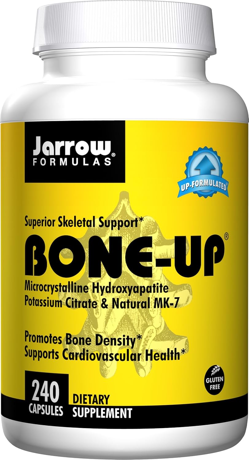 Jarrow Formulas Bone-Up Super Size 240 Capsules - Bone Health and Calcium Supplement