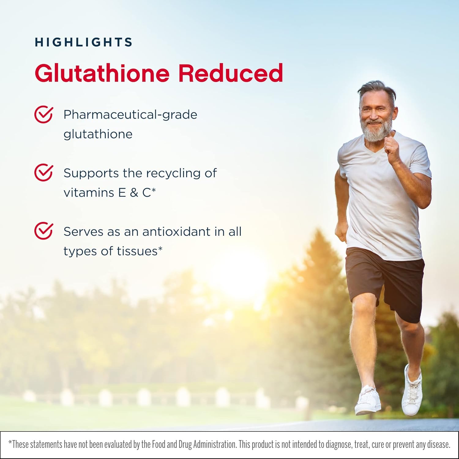 Jarrow Formulas Glutathione Reduced 500mg 60 Capsules - Twin Pack for Antioxidant Support