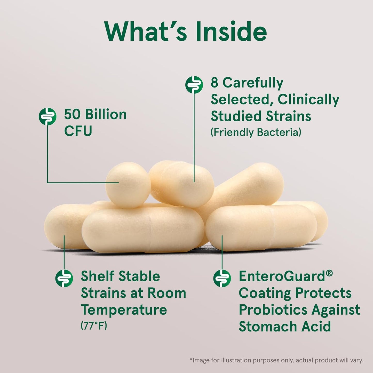 Jarrow Formulas Jarro-Dophilus EPS Probiotics 50 Billion CFU, 8 Strains, Gut Health Support, 30 Capsules x12