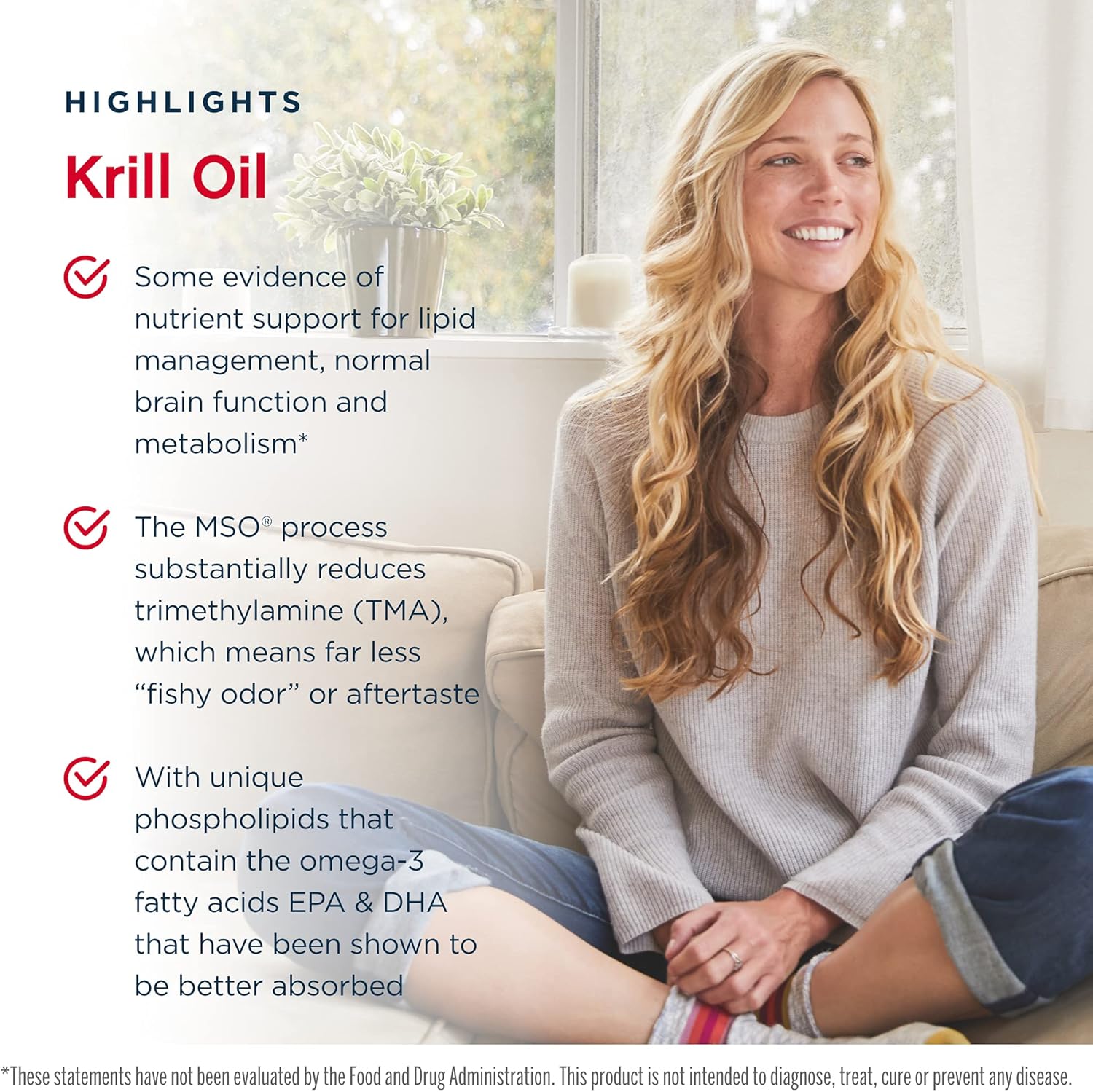 Jarrow Formulas Krill Oil Softgels - Omega-3 Complex with Astaxanthin for Lipid Management, Brain Function & Metabolism - 60 Softgels