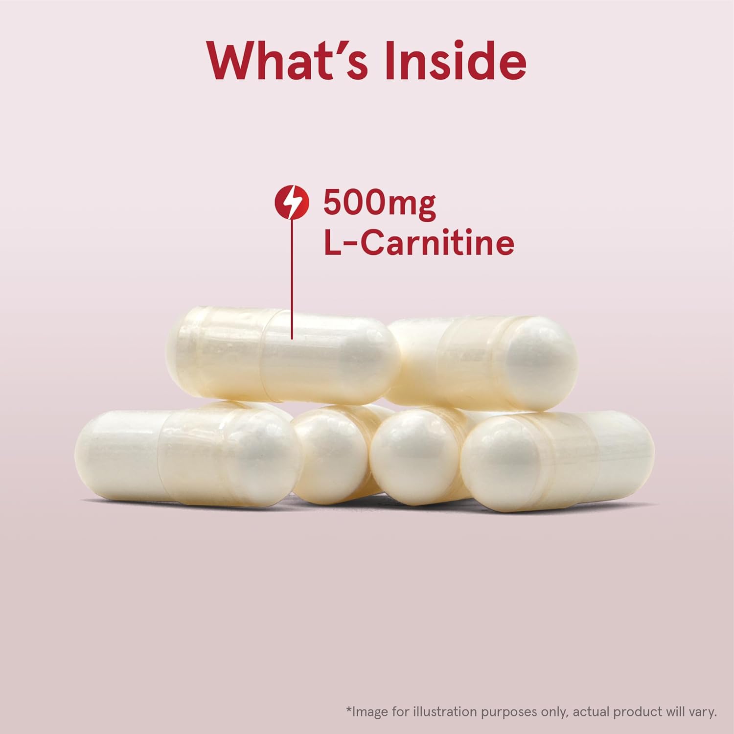 Jarrow Formulas L-Carnitine 500 mg Dietary Supplement - Supports Cellular Energy - 600 Veggie Capsules for 600 Day Supply