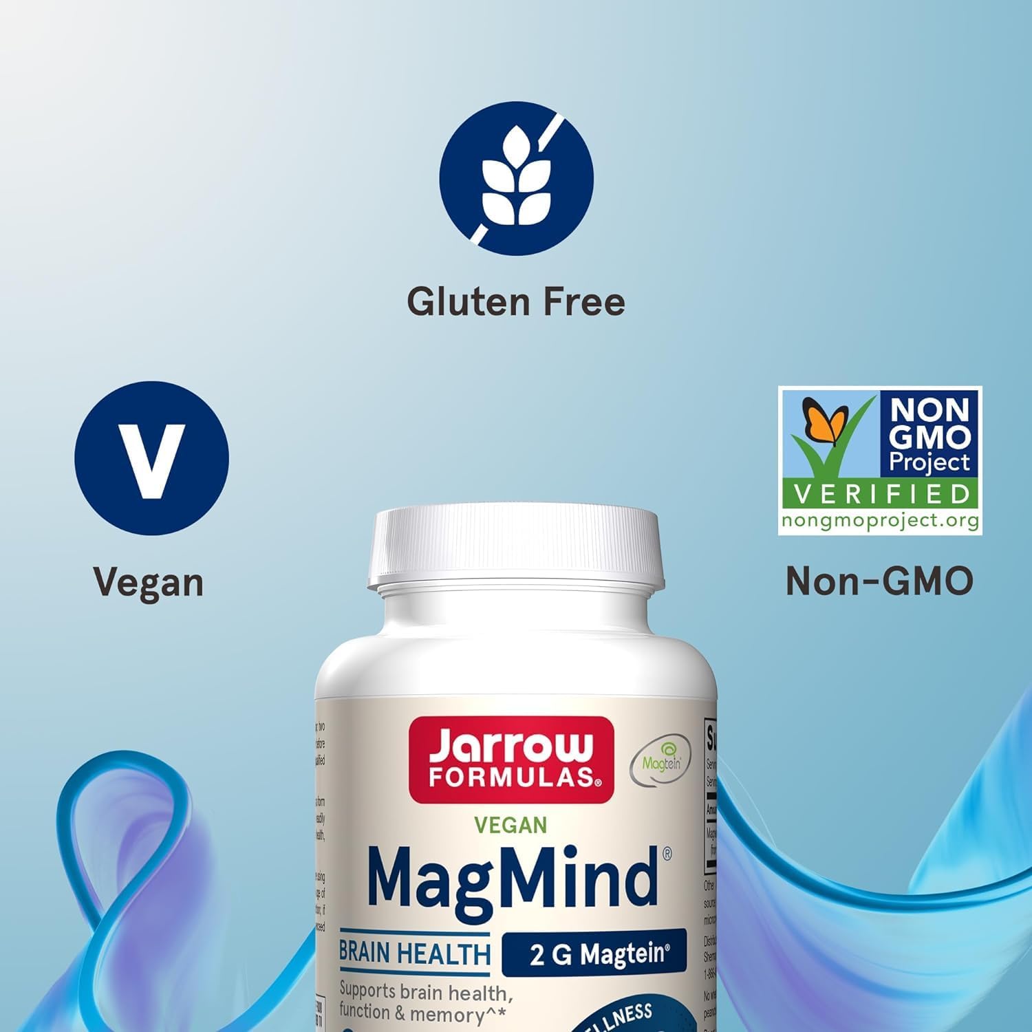 Jarrow Formulas Magmind Magnesium L-Threonate Supplement, 90 Capsules
