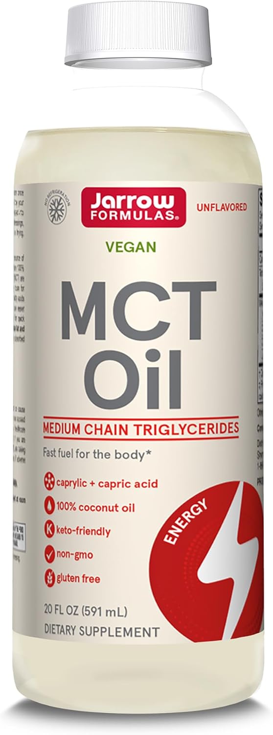 Jarrow Formulas MCT Oil 20 Fl. Oz - Boost Brain and Muscle Performance Fast