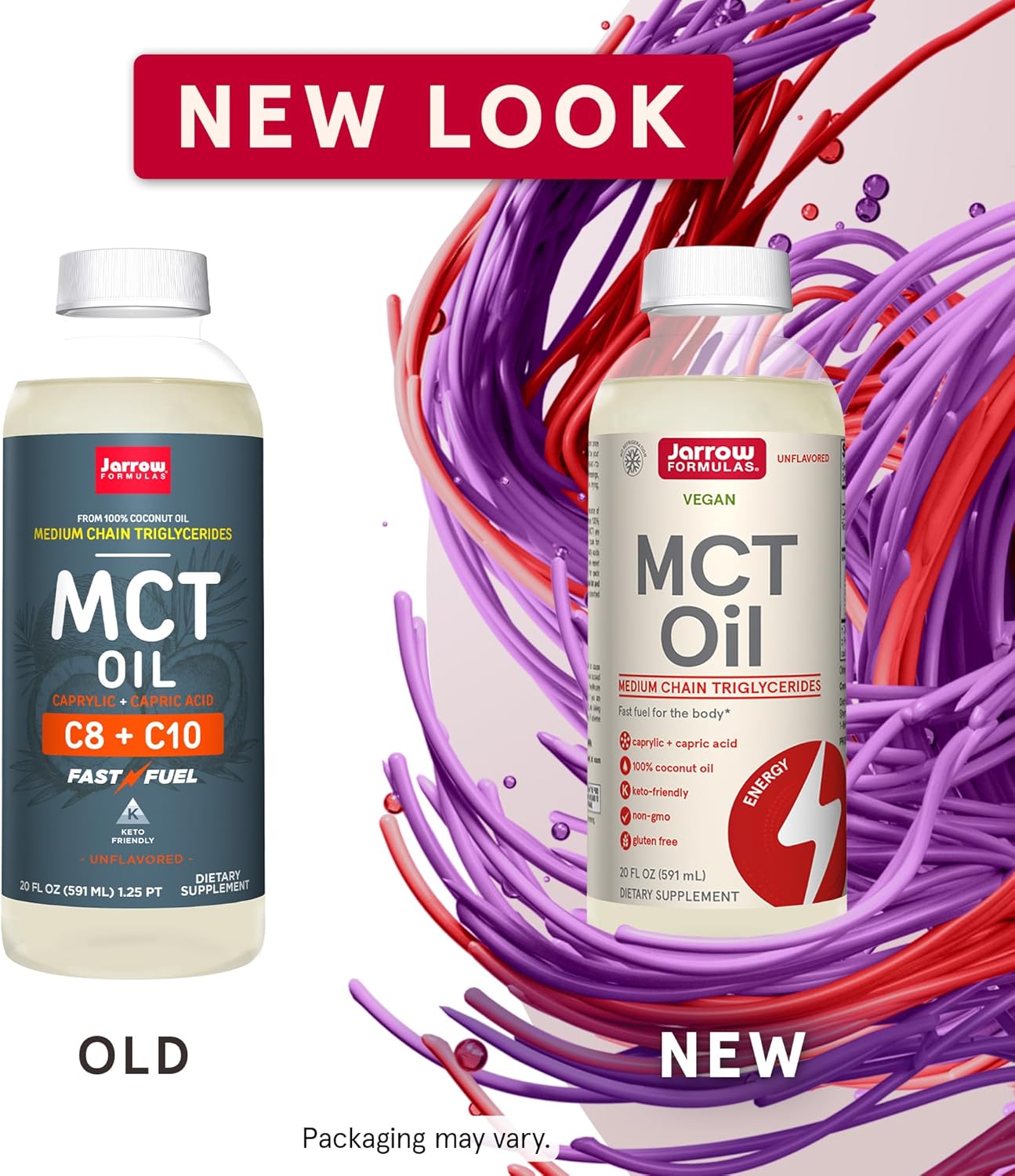 Jarrow Formulas MCT Oil 20 Fl. Oz - Boost Brain and Muscle Performance Fast